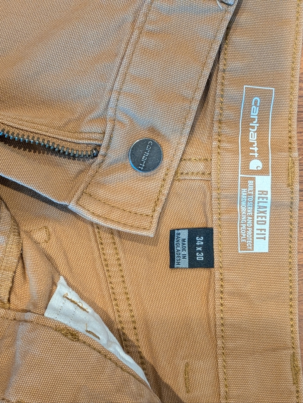 Carhartt Relaxed Fit Work Pants in Carhartt Brown 34x30